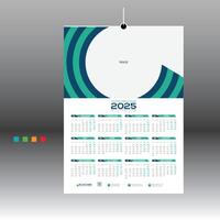 A wall calendar creation for best use vector