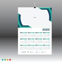 Wall Calendar design for use on anywhere vector