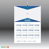 A calendar design for wall use vector
