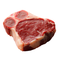 Raw beef steak isolated Rustic Wooden Cutting Board with Oyster Mushrooms Isolated on Transparent Background png