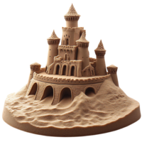 Sandcastle model intricate design Oyster mushrooms cluster on transparent background png