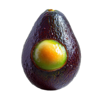 Avocado with pit removed Fresh Green Grapes in Wicker Basket on Transparent Background png