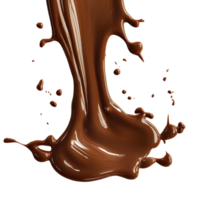 Chocolate splash on transparent background png
