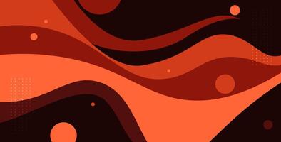 dynamic abstract red liquid gradient color with simple shape cool trendy design banner background. eps10 vector
