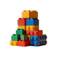 Building blocks joined in a creative way png