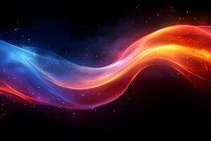 Vibrant Abstract Energy Flow with Dynamic Colorful Waves for Design photo