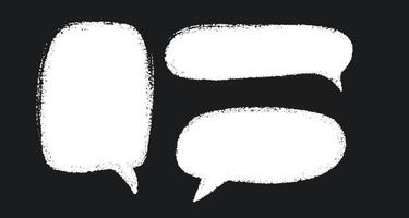Crayon Speech Bubble. Text Frame Illustration. Chalk Hand Drawn Talk Cloud Shape vector