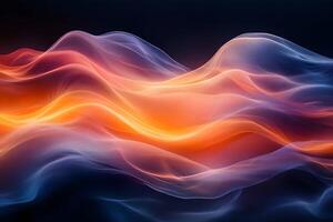 Abstract Flowing Waves in Vibrant Colors - Dynamic Texture for Digital Art and Background Design photo