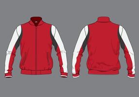 Sports Jacket template in red and white color combnation vector