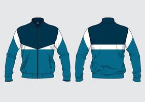 Men's jacket design template in different angle vector