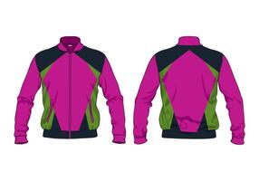 Sweater jacket design template vector