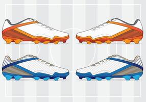 Modern design of soccer shoes for team uniform vector