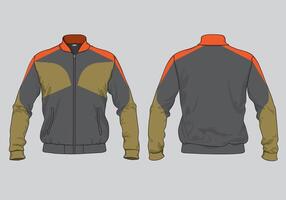Earth tones color combination jacket design template vector