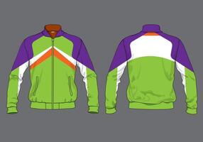 Vibrant jacket color combination design template vector