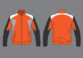 Blank jacket design template vector