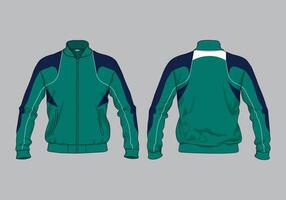 Modern jacket cut with abstract design template vector
