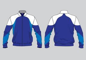 Jacket design template for cold weather vector
