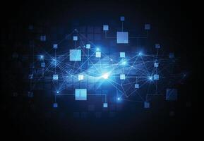 Abstract blockchain digital technology concept. Big data design vector