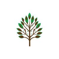 Creative abstract tree logo vector