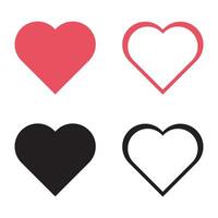 heart shapes icon vector