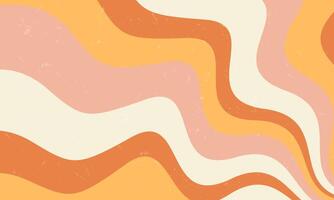 Retro Trendy Wavy Groovy Seamless Pattern. Design for Wallpaper, Banner, Backdrop, and Background vector