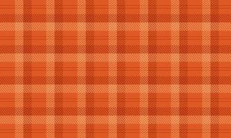 Autumn Fall Orange Plaid Gingham Seamless Pattern. Design for Wrapping Paper, Background, Packaging, and Many More. vector