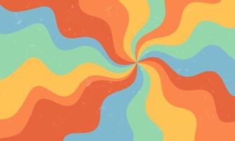 Colorful Retro Abstract Background with Spiral Shape. Design for Banner, Background, Wallpaper, Poster, and Many More. vector