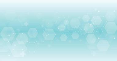Background of hexagon geometric blue pattern . vector