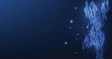 Square geometric digital technology background design. vector