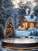 Cozy Holiday Atmosphere in the Forest photo