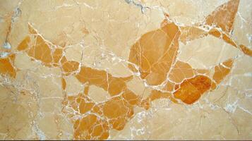 A close up of a marble wall with orange and white spots photo