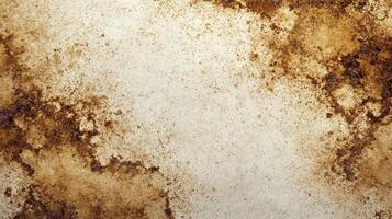 Rusty old wall background with some brown stains photo