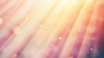 Sunlight shining through a bokeh background photo