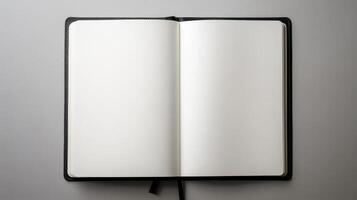 blank journal page inviting creativity and reflection photo