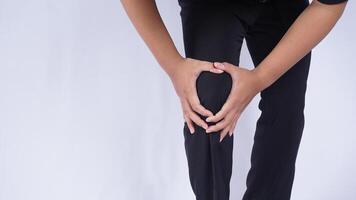 Man with Joint Pain on White Background photo