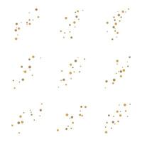 Abstract spread gold dots element sky galaxy. vector