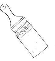 Graphic line Brush with Stroke. Composition Isolated on white transparent background vector