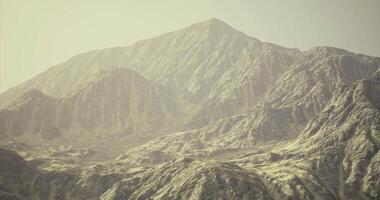 Majestic mountain range under soft light during the early morning hours video