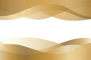 Luxury Golden Waves Background for Your Text Place vector