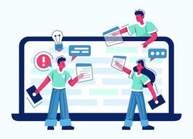 Programmers coding Engaging in Collaborative Technology Interactions to Foster Creative Ideas and Solutions vector