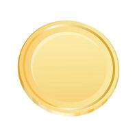 Golden Coin featuring captivating Flat Design Illustration vector