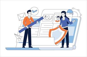 Digital signature and data protection and user engagement in digital marketing vector