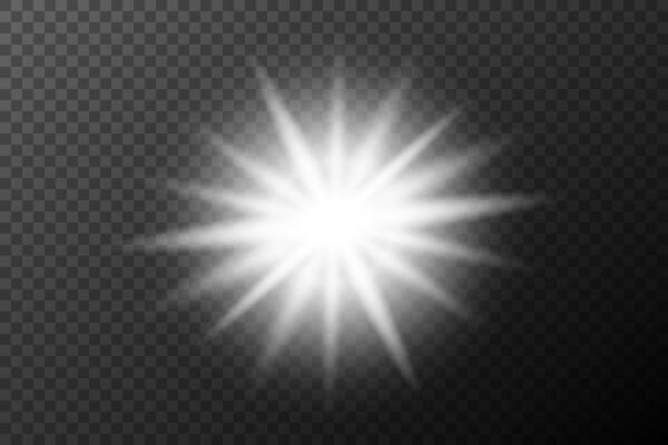 a white star, burst, on background