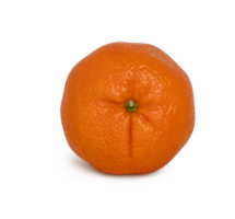 Clementine or tangerine fruit isolated over transparent background with shadow png