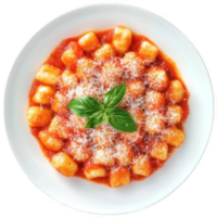 Gnocchi with tomato sauce and parmesan. png