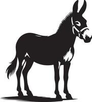 Mule silhouette illustration Graphics Unique Art style vector