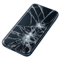 A Broken black mobile screen png