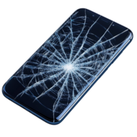 A Broken screen Mobile cutout png