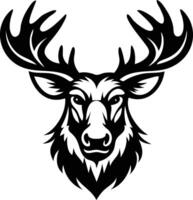Bold Moose Head Outline Available on EPS File vector