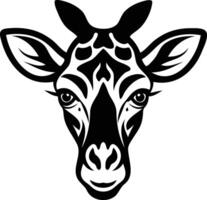 Tall Giraffe Head Silhouette Available on EPS File vector